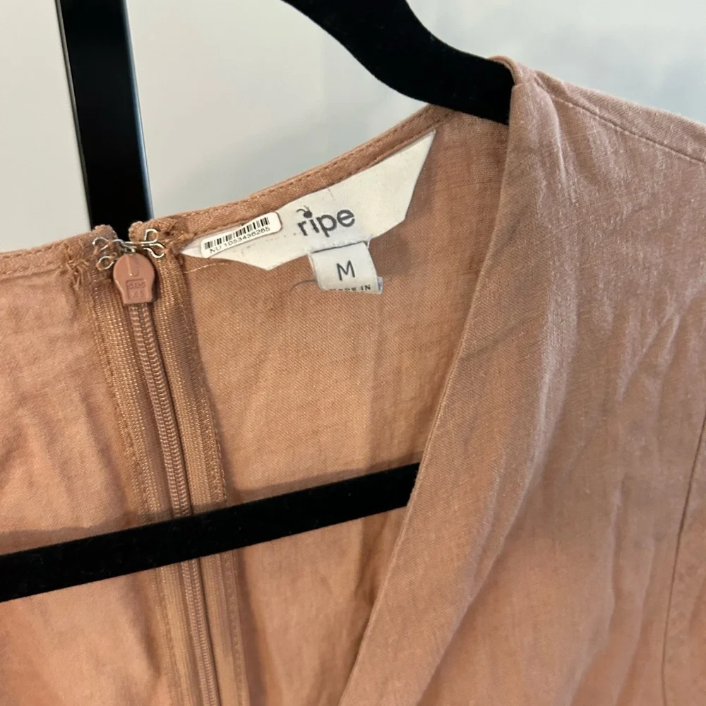 Ripe linen blend dress size medium - Picture 2 of 4